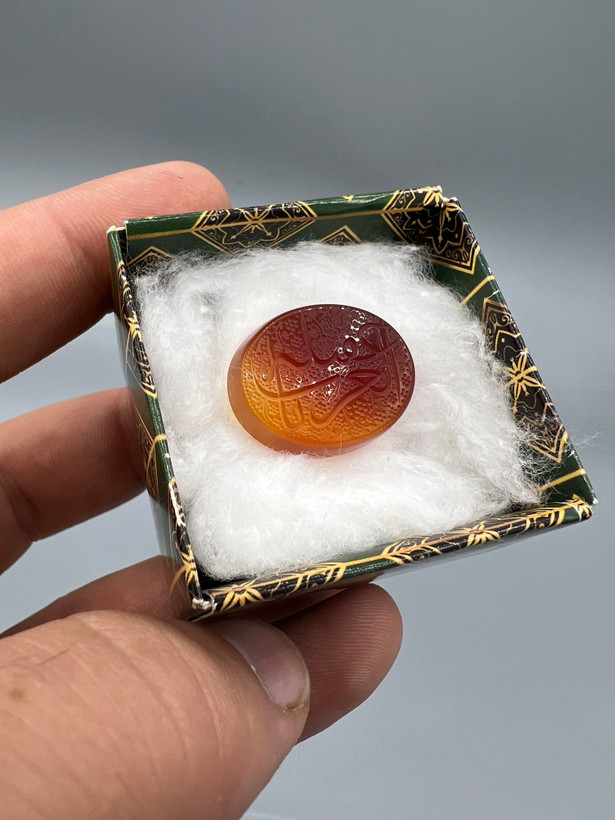 عقیق دورنگ خطی