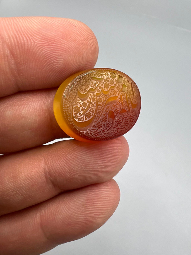 عقیق دورنگ خطی