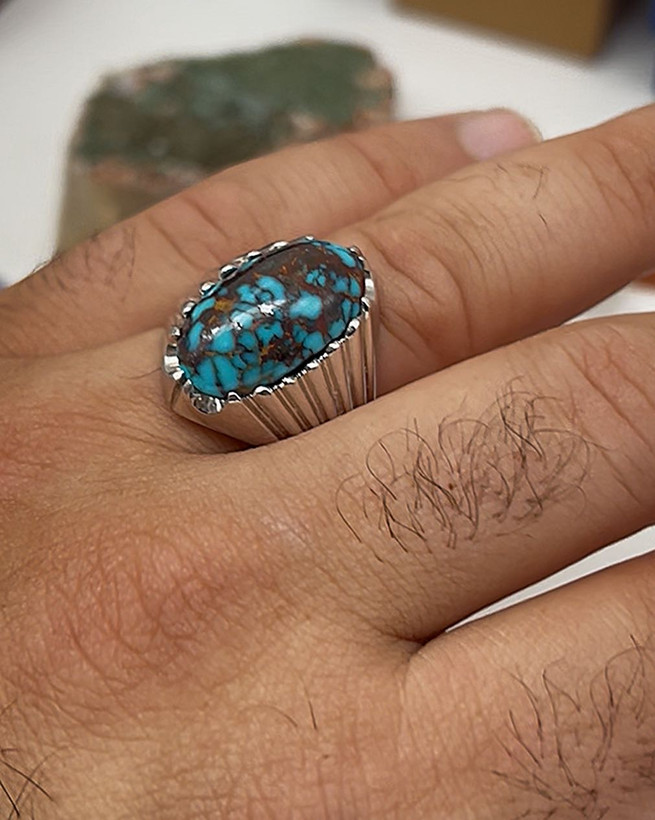 انگشتر مردانه فیروزه