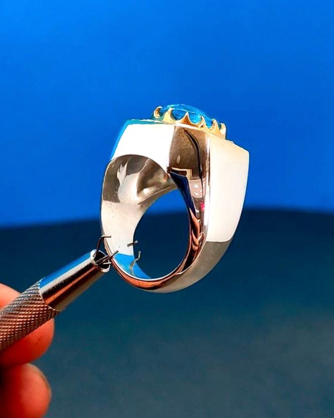 انگشتر مردانه توپاز