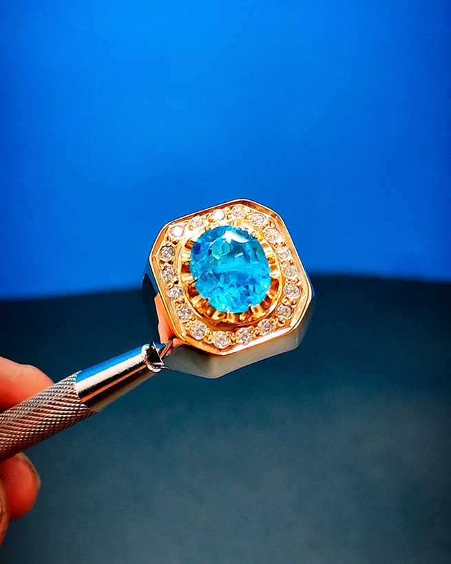 انگشتر توپاز مردانه