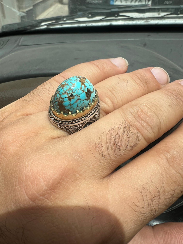 انگشتر فیروزه مردانه