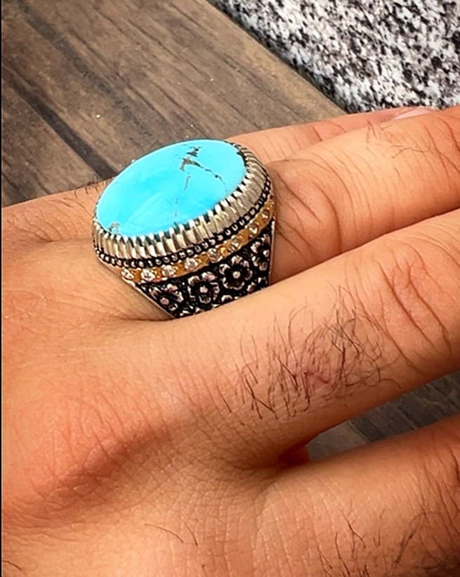 انگشتر مردانه فیروزه