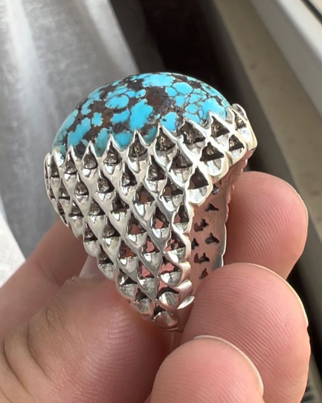 انگشتر فیروزه مردانه