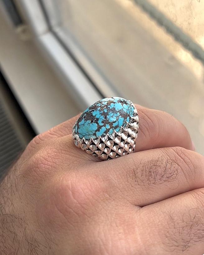 انگشتر مردانه فیروزه