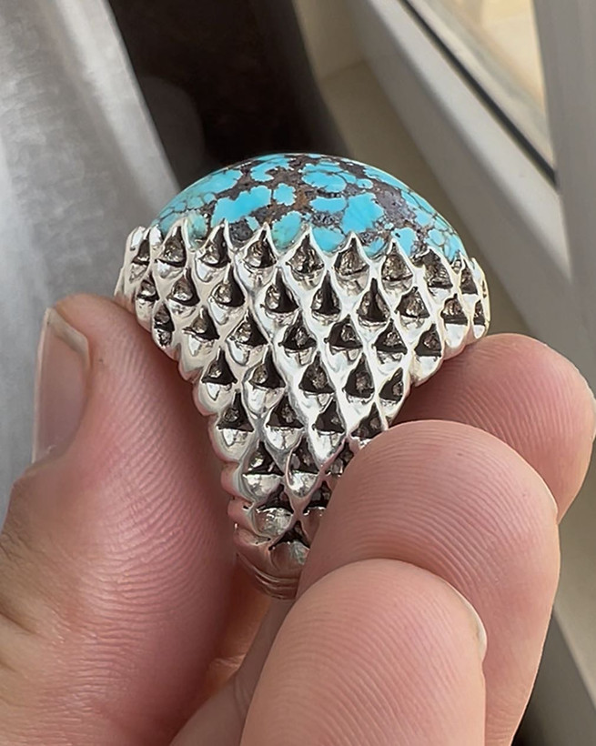 انگشتر فیروزه مردانه