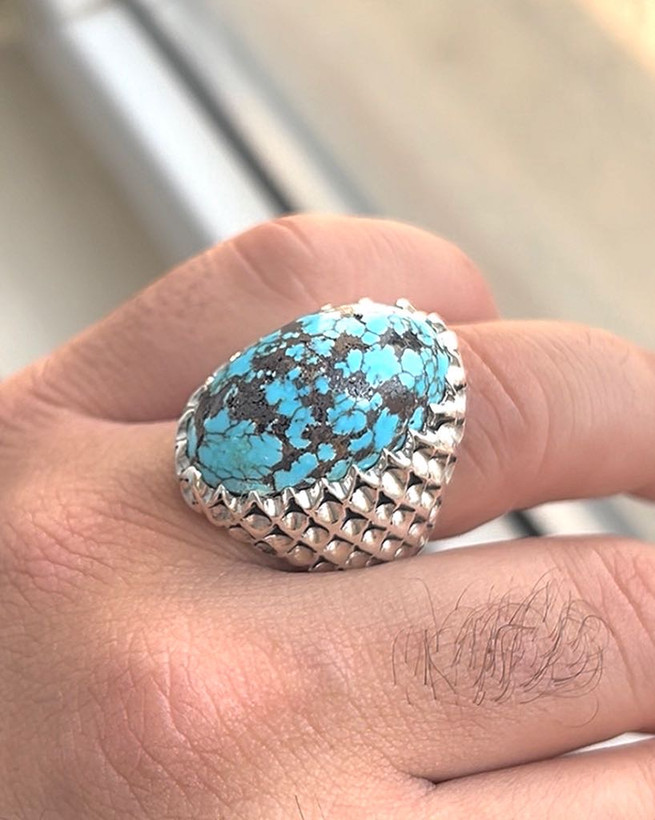 انگشتر فیروزه مردانه