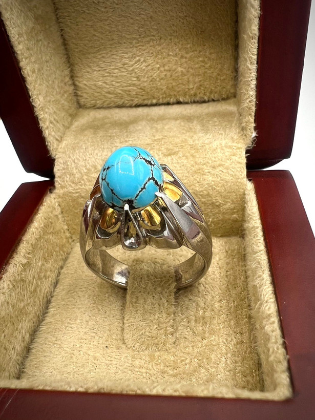 انگشتر مردانه فیروزه