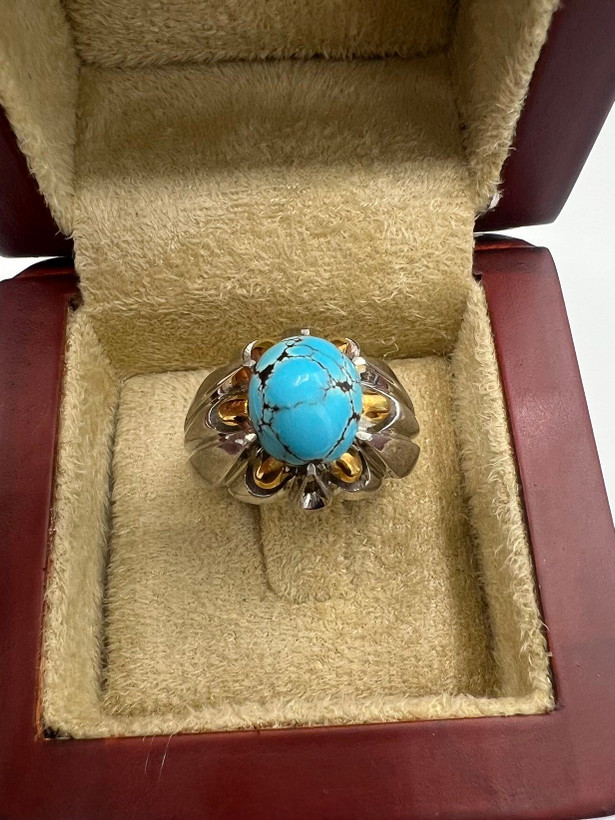 انگشتر فیروزه مردانه