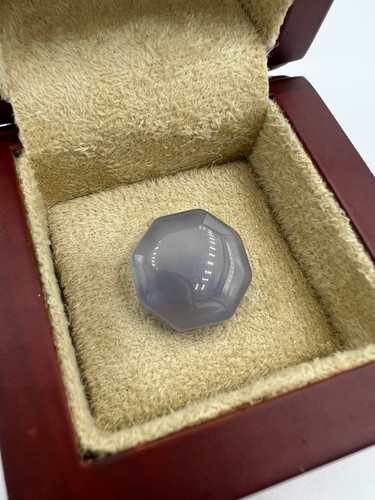 عقیق کبود یمنی | تراش هشت ضلعی کد G068