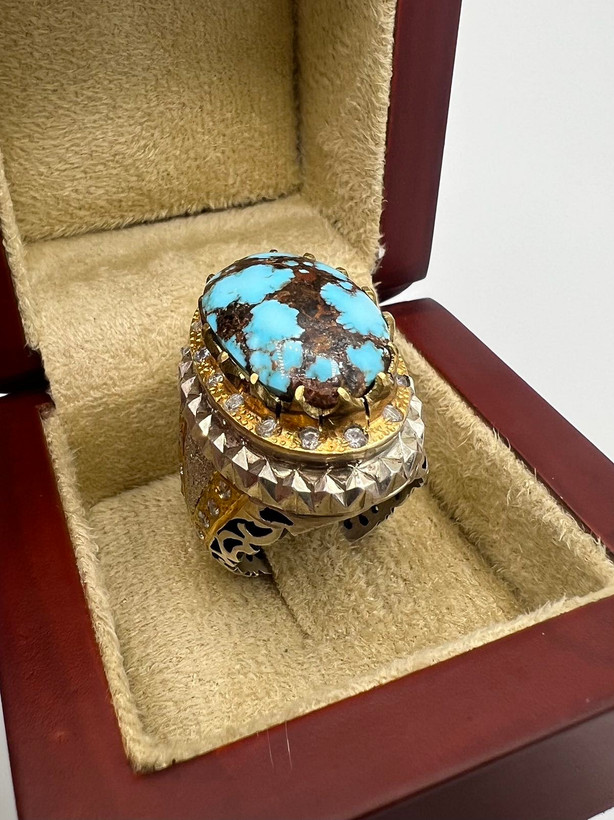 انگشتر مردانه فیروزه