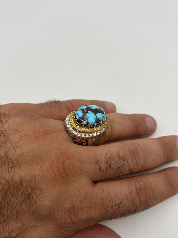 انگشتر مردانه فیروزه