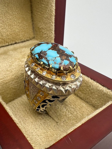 انگشتر مردانه فیروزه