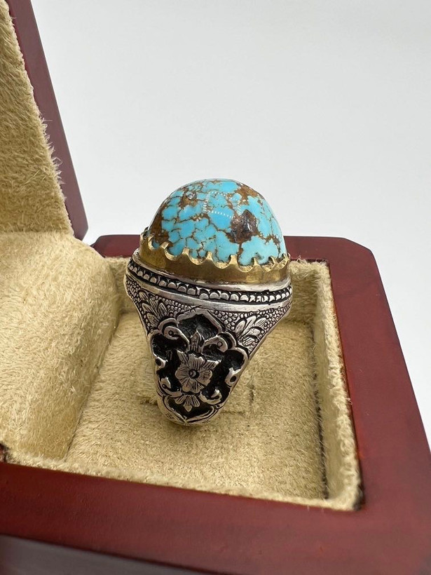 انگشتر فیروزه مردانه