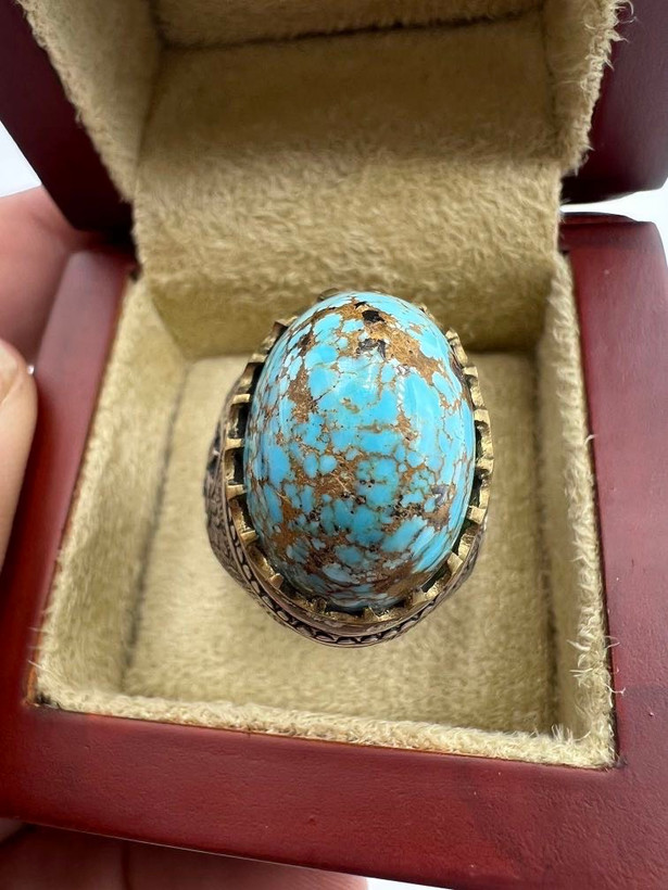 انگشتر فیروزه مردانه