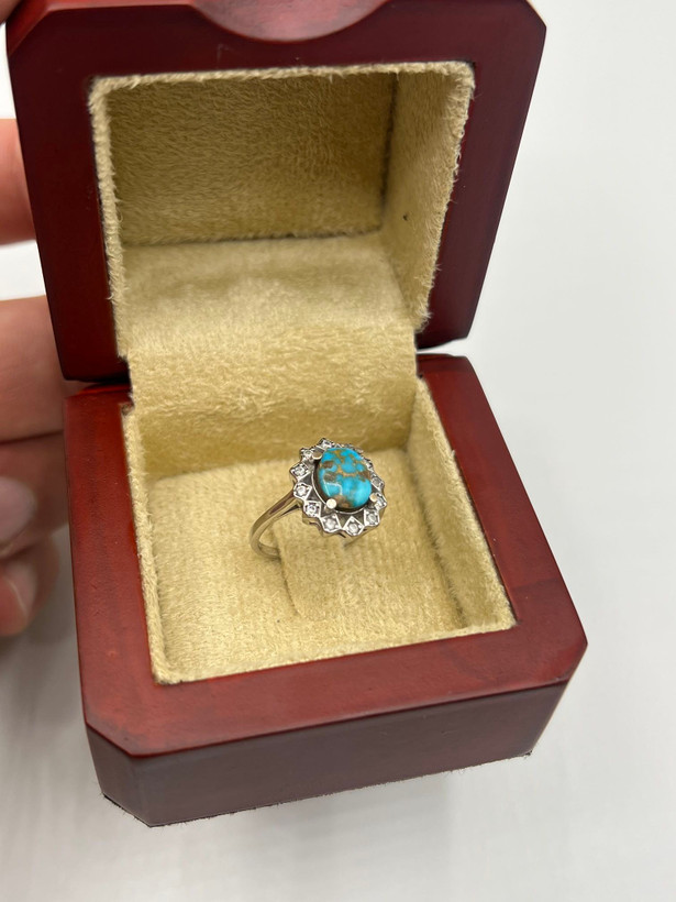 انگشتر فیروزه دخترانه