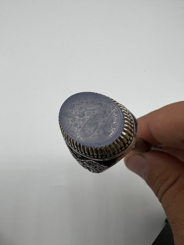 انگشتر عقیق کبود