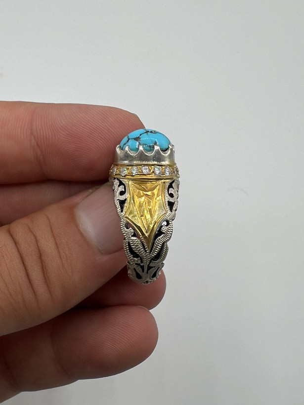 انگشتر مردانه فیروزه