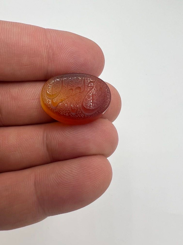 عقیق دورنگ خطی