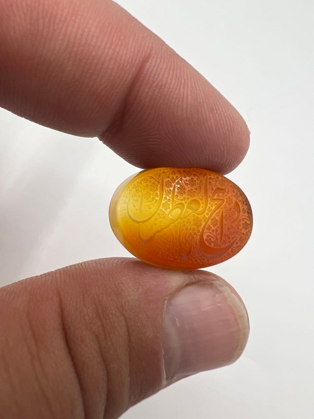 عقیق دورنگ خطی