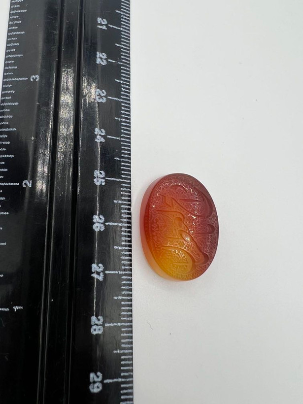 عقیق دورنگ خطی