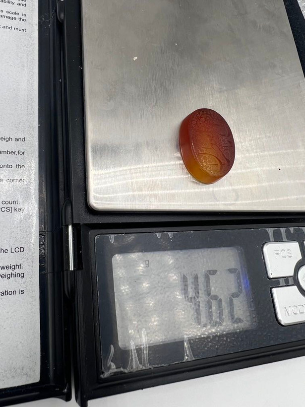 عقیق دورنگ خطی