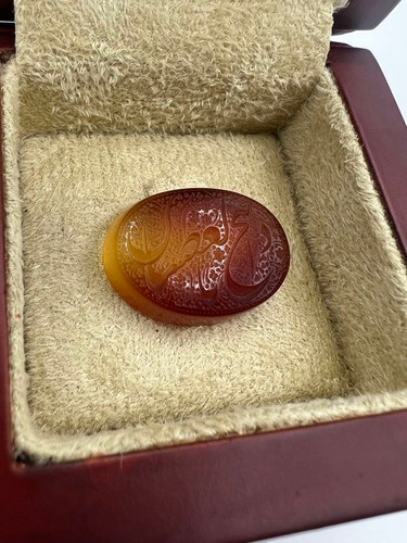 عقیق دورنگ خطی