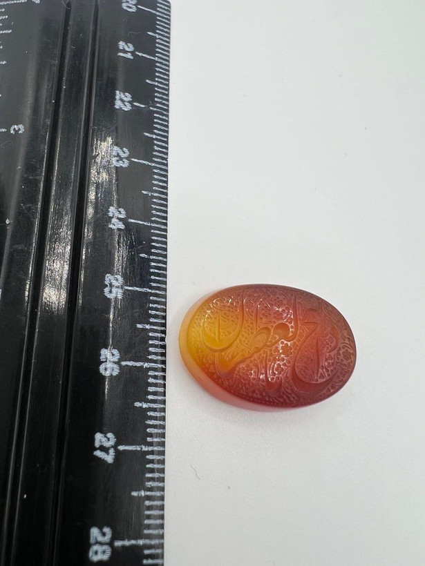 عقیق دورنگ خطی