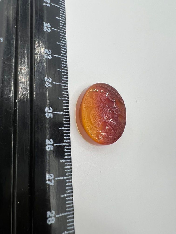 عقیق دورنگ خطی