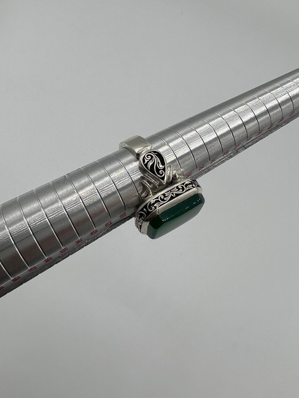 انگشتر عقیق سبز